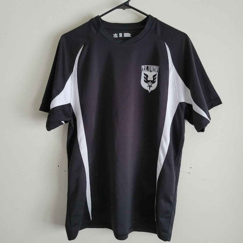 Alleson TC United Soccer Jersey Adult One-Size Black/White
